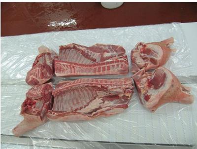 CBCO Carcass 6 way (canales de cerdo cortados )